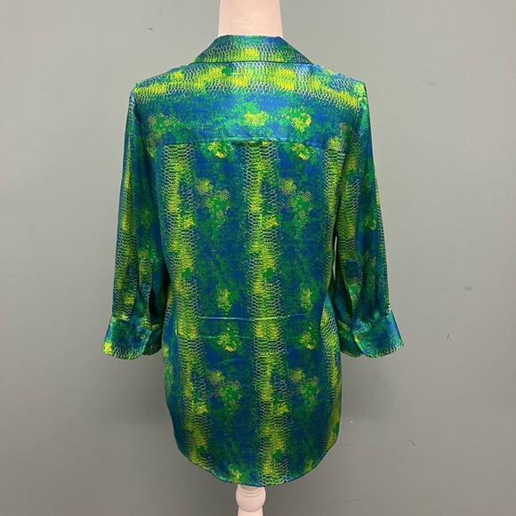 L’AGENCE DANI AMAZON SILK BLOUSE - Picture 3 of 6